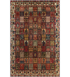 Eliana Home Baskılı, Yıkanabilir Kaymaz Taban Salon Halısı LNA1379-HY-869 100x150 cm (Kırmızı)