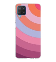 Samsung Galaxy M12 Kapak Renk Cümbüşü Tasarımlı Şeffaf Silikon Kılıf
