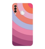 Huawei P30 Lite Kamera korumalı Kapak Renk Cümbüşü Tasarımlı  Şeffaf Kılıf