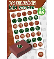 Hand Made Sticker 35 adet 4cm Hand Made Yapışkanlı Etiket-T987