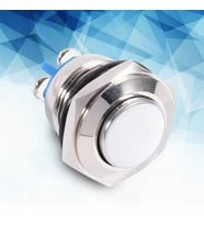 16mm Metal Panel Montaj Yüksek Kafa Push Buton NO DC 6A 12V AC 3A 250V IP67 Su Geçirmez Düğme