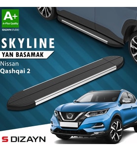S-Dizayn Nissan Qashqai 2 Skyline Krom Yan Basamak 173 Cm 2014-2021 A+ Kalite