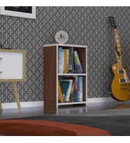 Kenzlife kitaplık süper ga 060*40*19 cvz 2 katlı tek bölme ofis mutfak banyo dolabı arkalıksız (Karışık)