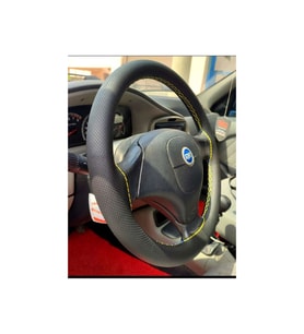 DİKİŞLİ DİREKSİYON KILIFI NOKTALI DERİ SARI DİKİŞLİ FIAT PALİO ALBEA İÇİN HIZLI KARGO