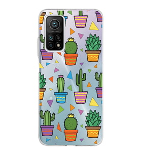 PrintiFy Xiaomi Mi 10T Pro ile Uyumlu 1mm Slim Fit Water Color 4 Baskılı Şeffaf  Kılıf
