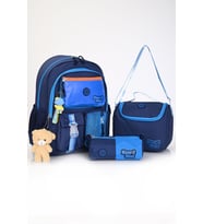 Muggle 3lü Çanta Seti Deep Blue 2025 (mu-5947,mu 5948,mu 5949)