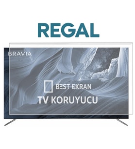Regal 55F01750 EKRAN KORUYUCU - Regal 55" inç 139 Ekran KIRILMAZ Smart 4k Koruyucu