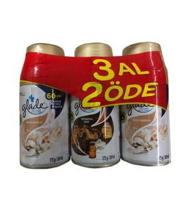 Glade Otomatik Sprey Oda Kokusu Yedek Ipeksi Vanilya+Oryantal Oud 3X269 ml