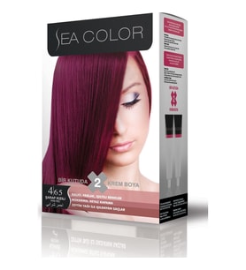 Sea Color Saç Boyası 4/65 Şarap Kızılı