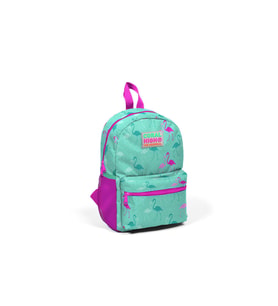 Coral High Kids Su Yeşili Flamingo Desenli İki Bölmeli Yuva Sırt Çantası 23339