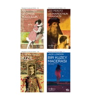 Geçmişe Yolculuk + Leonardo'nun Yahuda'sı + Kızıl + Bir Kuzey Macerası- 4 Kitap Set