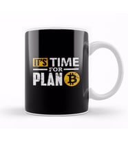 Bitcoin It's Time For Plan B Bitcoin Btc Gift Kupa Bardak Porselen