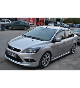 Ford Focus 2 - 2.5 Yan Marşpiyel Seti Mat Siyah Plastik 2 Adet