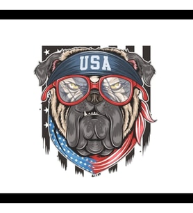 Köpek 10x10 cm Renkli Sticker
