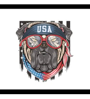 Köpek 10x10 cm Renkli Sticker