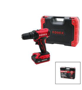 2 KADEME HIZ-VİTESLİ ŞARJLI=ÇİFT BATARYA19PCS UÇLUMATKAP 0-350 / 0-1350 RPM 16.8V / 2.0A LI-ION  RDX-3365