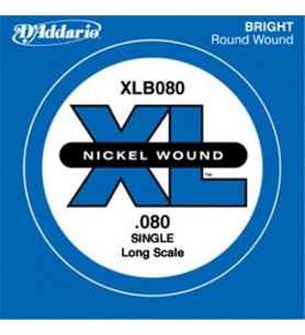 Daddario Xlb080 Bass Tek Tel A (La) Xl Nickel Wound 0.080