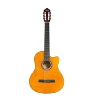 Valencia VC104TC Klasik Gitar - Naturel Cutaway (Başlangıç Seviyesi)  Sap Ayar Çeliği (Truss Rod), Kesik Kasa (Cutaway) ile Üst Perdelere Kolay Erişim ve Parlak Naturel Bitiş