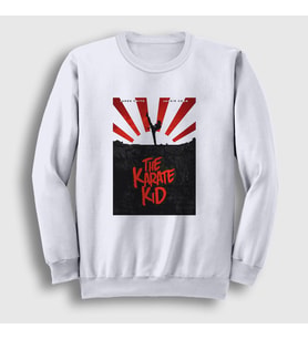 Presmono Unisex Beyaz Karate Kid Jackie Chan Sweatshirt 335631tt