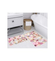 Rovigo Home Dijital Baskılı 2'li Banyo paspas Takımı RVG5273 (Pembe)