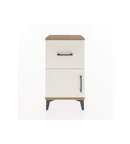 Arges Komodin Tek Raflı Tek Çekmeceli Tek Kapaklı 44x30x80 Çam-Aytaşı