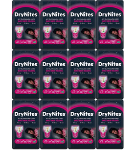 Drynites Emici Gece Külodu/Külot Bez Kız 4-7 Yaş 17-30KG Large 120Adet 12PK*10 Alt Islatmalara Karşı