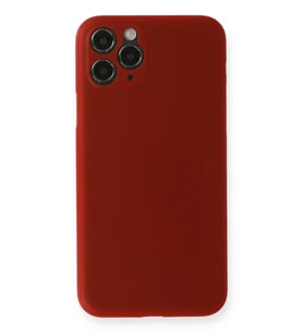 Mey İthalat® iPhone 11 Pro Max Kılıf PP Ultra İnce Kapak - Kırmızı