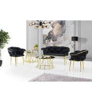 Modern Bekleme Odası Ofis Oturma Grubu Mobilyası Çay Seti 2+1+1 