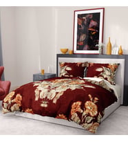 Monohome Premium Luxury Çift Kişilik Nevresim Takımı 3D Pamuk Saten Goblen Dream (Kırmızı)