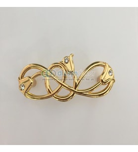 Swarovski Taşlı 96 Mm. Altın
