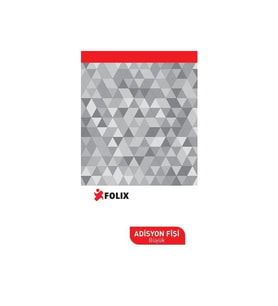Folix Adisyon Fişi (Büyük)
