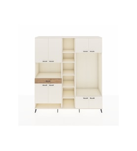Hyperion Dolap 12 Raflı Tek Çekmeceli 8 Kapaklı 220x44x243 Aytaşı-Aytaşı/Çam