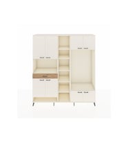 Hyperion Dolap 12 Raflı Tek Çekmeceli 8 Kapaklı 220x44x243 Aytaşı-Aytaşı/Çam