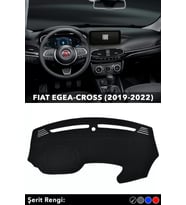 Fıat Egea-cross Tablet Ekran (2019-2022) 3d Torpido Panel Koruyucu Kılıf - Siyah Şerit