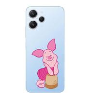 Xiaomi Redmi 12 Uyumlu Uyumlu Piglet Tasarımlı Şeffaf Telefon Kılıfı