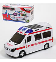 3D Işıklı, Sirenli Çarp Dön Sensörlü Ambulans