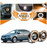 Ford Focus 2,5 Uyumlu, Universal Mercekli Led Angel Sis Farı, 76mm Turuncu Renk