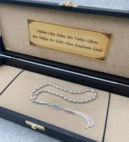 925 Ayar Kişiye Özel İsimli Full Gümüş Tespih+İsimli Kutu