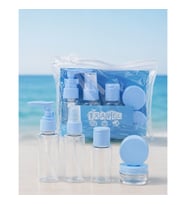 5 Parça Seyahat Dolum Seti – 30 ml Sızdırmaz Kozmetik Şişeleri ve Bakım Kapları