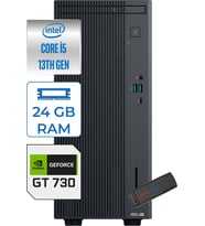 Asus Expertcenter P500MV Intel Core İ5-13420H 24GB Ddr5 2tb SSD WIN11HOME 4GB/GT730 Minitower Masaüstü Bilgisayar WD5136216512B0DH09+Zettausbbellek