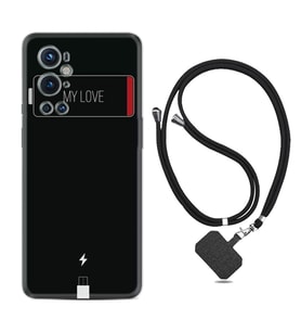 Tecno Spark 9 Pro Kılıf Resimli Boyun Askılı İpli Desenli Silikon My Love 1402