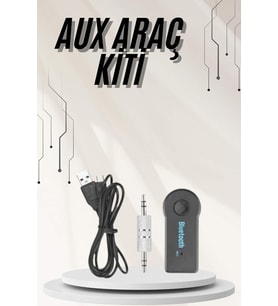 Northcity Yeni Nesil Bluetooth Aux Araç Kiti - Kablosuz Müzik ve Mikrofonlu Araç Ses Sistemi