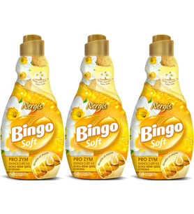 Bingo Soft Çamaşır Yumuşatıcı Konsantre 1440ML Nergis (3 Lü Set)