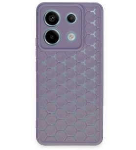 Durukar® Redmi Note 13 Pro 5G Kılıf Petek Silikon Kapak - Lila