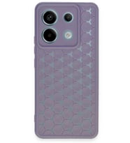 Durukar® Redmi Note 13 Pro 5G Kılıf Petek Silikon Kapak - Lila