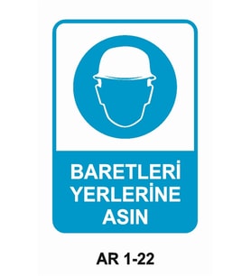 İŞ GÜVENLİĞİ UYARI LEVHASI 1 ADET PVC 21 X 29CM