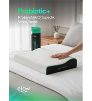 Probiotic+ Tek Boyun Destekli Visco Ortopedik Yastık, 60x40x13/9