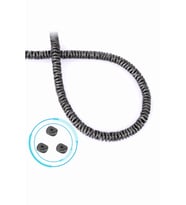 Hematit Doğal Taş Mat Gri Rondela Kesim 6x1mm Dizi [AA]