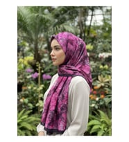 Müslüm, Floral Çiçek Desenli Bürümcük Şal – Zarif, Kaymaz, Terletmez ve Rahat Kullanım 75 x 200 cm