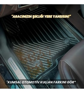 Tüm Araçlara Uyumlu TitanX 3D Unıversal Oto Paspas (Siyah)